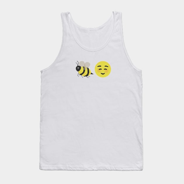 Hand Drawn "Be Happy!" for Summer Tank Top by chelsei